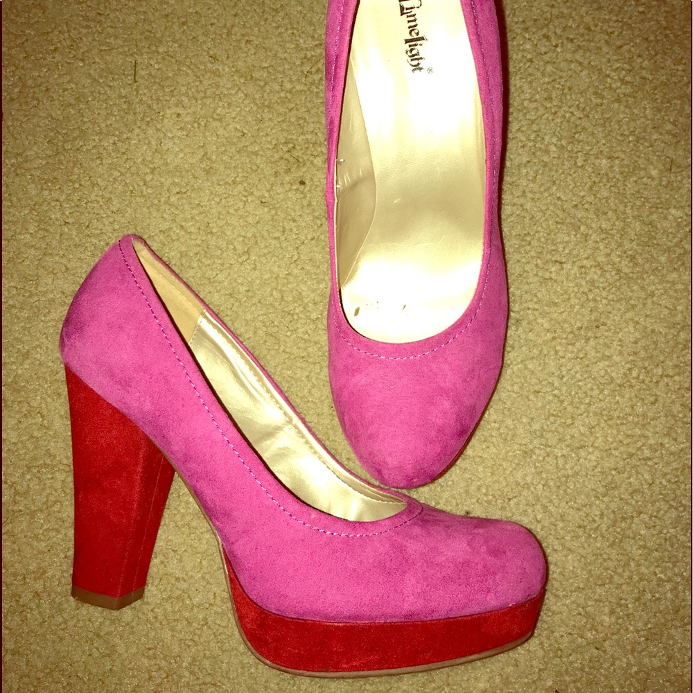 Pink & Red Heels